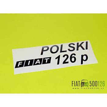 Samolepka POLSKI FIAT černá-en